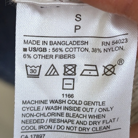 Banana Republic Factory Off White Silver Speckled Cardigan Size S - Picture 4 of 5